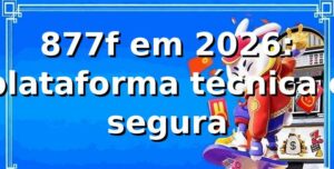 877f em 2026: plataforma técnica e segura 🚀